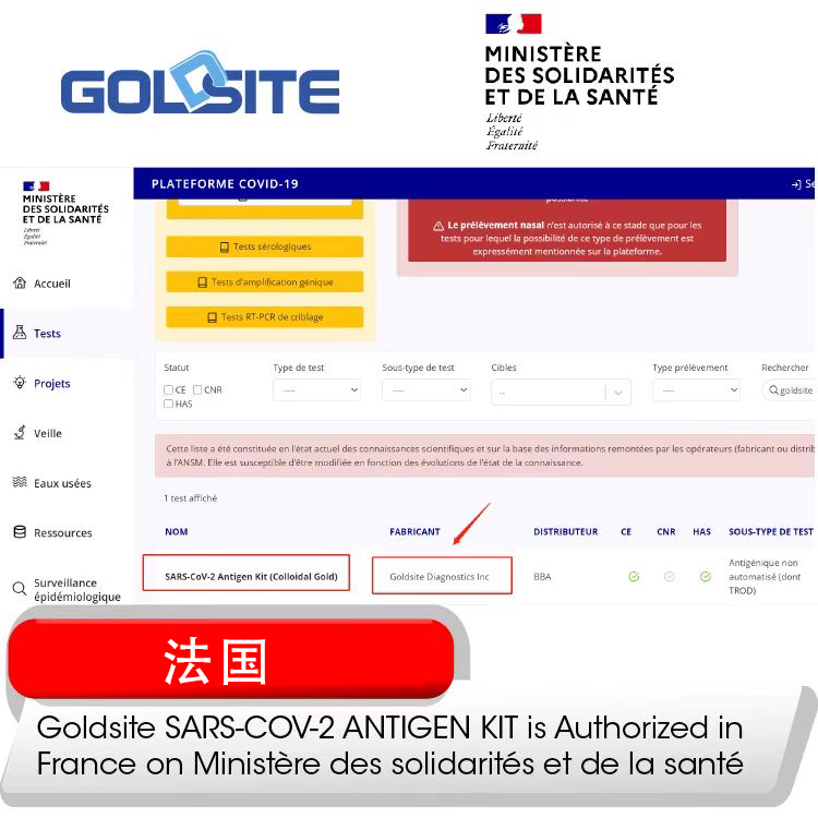 國賽生物新冠抗原檢測產(chǎn)品獲批準入歐洲多國政府白名單！